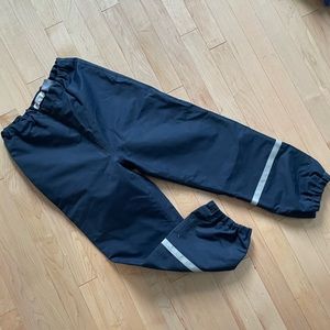 Navy blue rain pants US 8 ( CA 8-9A)  H&M